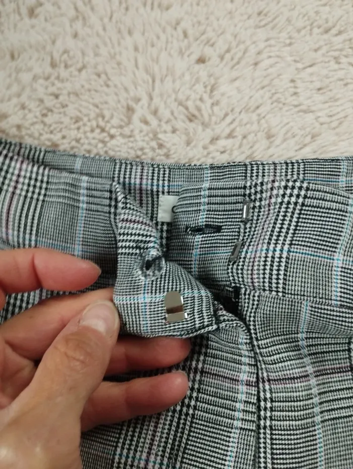 Pantalon droit à carreaux cache cache 36 - photo numéro 8