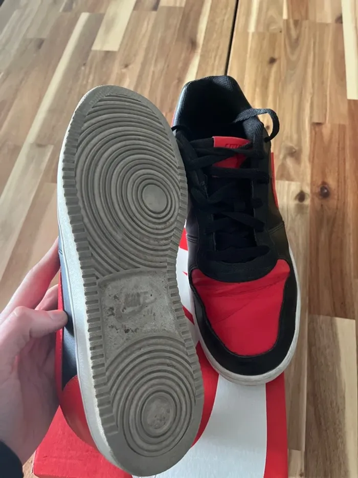 Nike Ebernon low rouge et noir - photo numéro 6