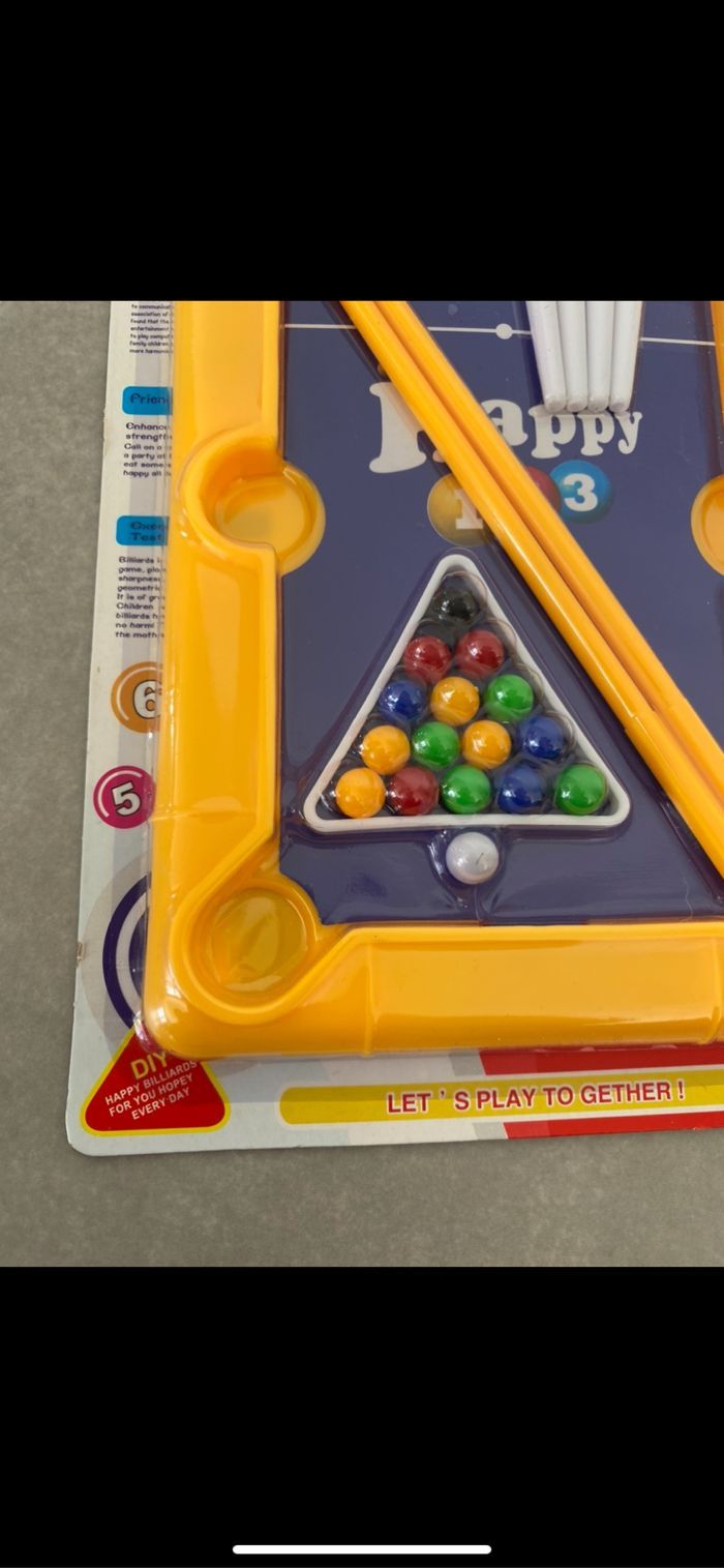Jeu de poche et d'adresse billard 🎱 enfant - photo numéro 2