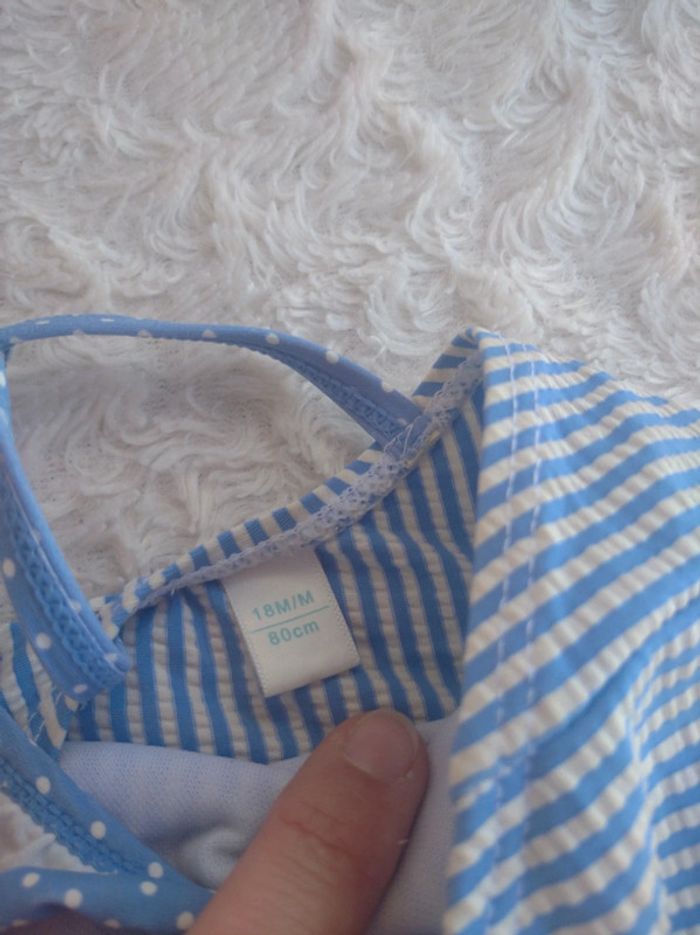 Maillot de bain 1 pièce rayé Fille 18 mois Obaïbi - photo numéro 5