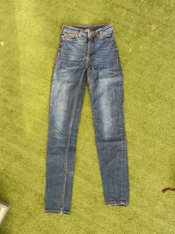 Jean skinny taille haute Monki Oki bleu taille 34