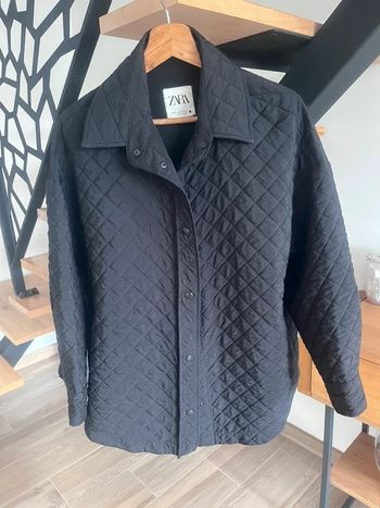 Veste matelassé oversize noir Zara XS