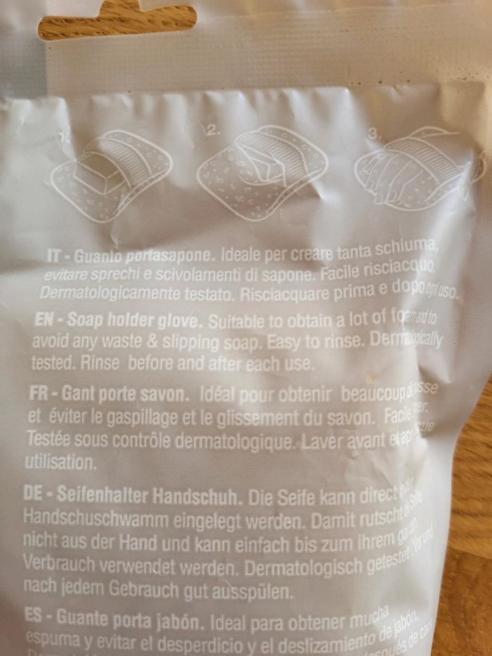 Lot savon au lait de chèvre+ gant porte savon - photo numéro 7