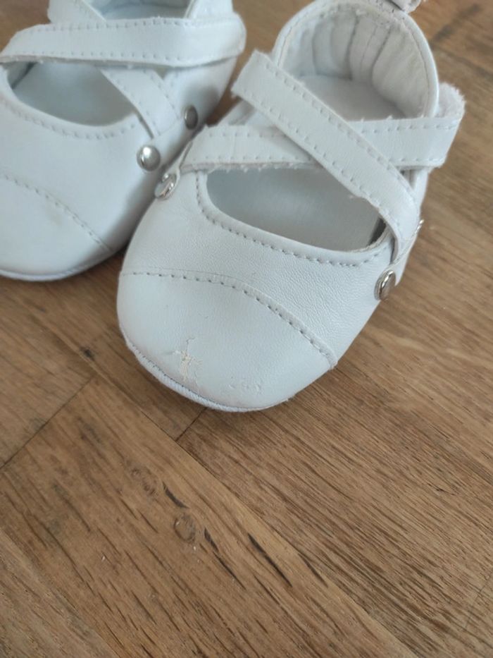 Chaussons cérémonie blanc naissance - photo numéro 2
