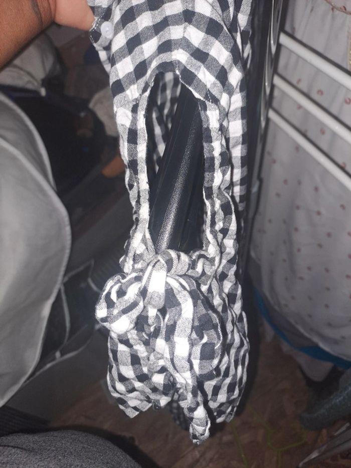 Chemise longue à carreaux - photo numéro 2