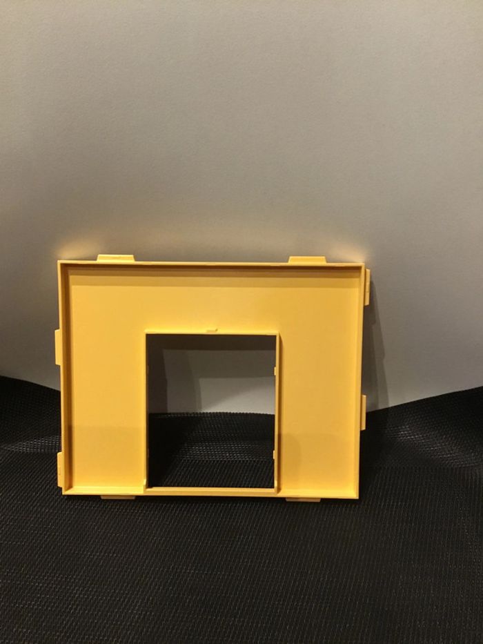 Playmobil mur parois avec ouverture double porte jaune 19x15cm pièces détachées maison moderne 9266 - photo numéro 2