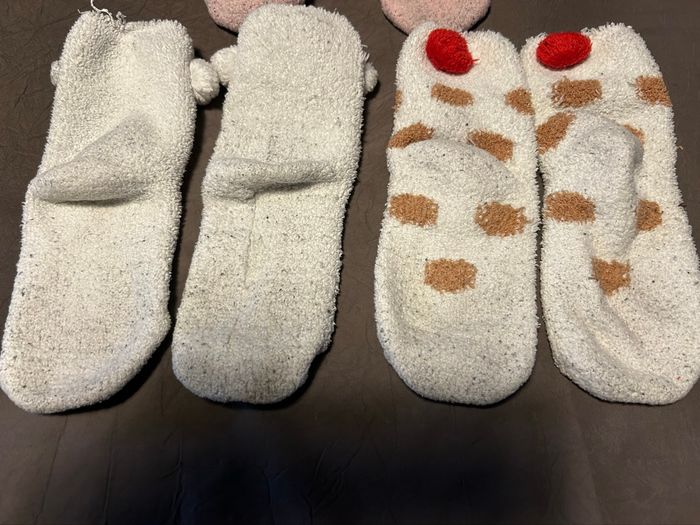 Lot de 3 paires de chaussettes de nuit enfant fille - photo numéro 5