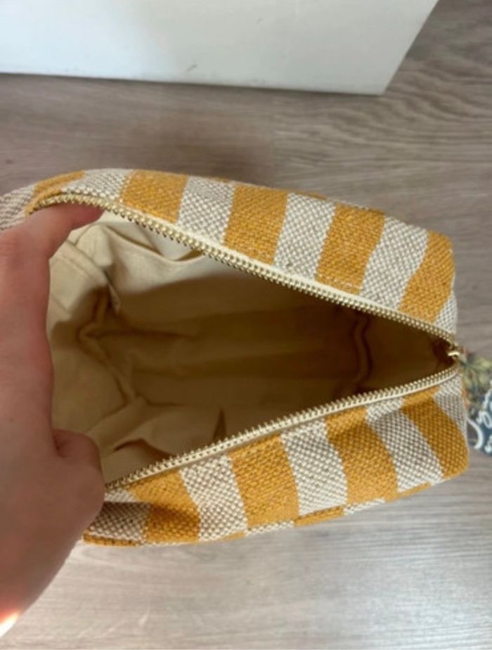 Trousse / Pochette Sezane Jute Rayée - photo numéro 4