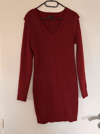 Robe pull bordeau