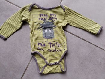 Body Du pareil au même, taille 12 mois