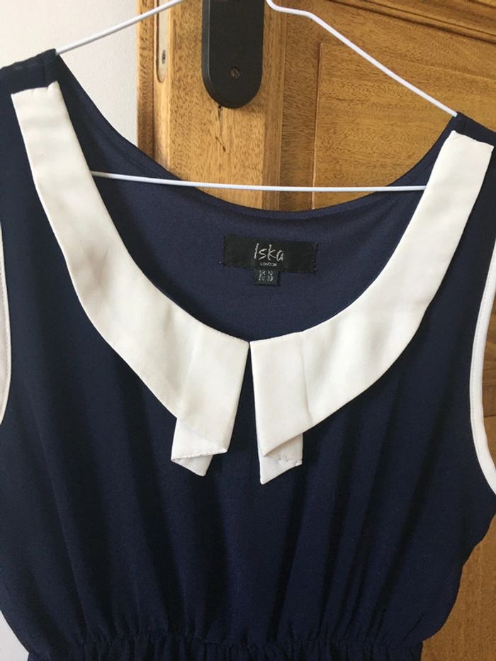 Robe courte bleu marine Iska London - photo numéro 3