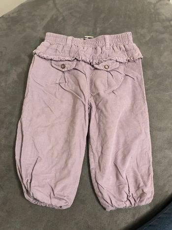 Pantalon velours lila