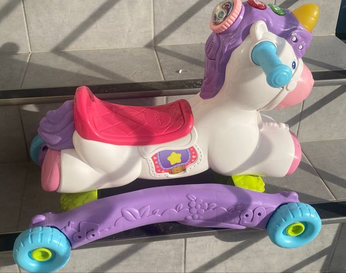 🦄 Licorne VTech 3 en 1 Porteur Bascule Trotteur