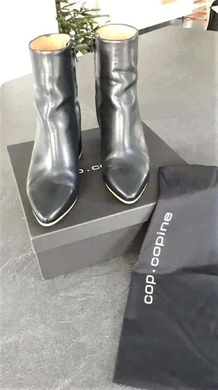 100 € Herault Cop copine bottines en cuir taille 40 - photo numéro 2