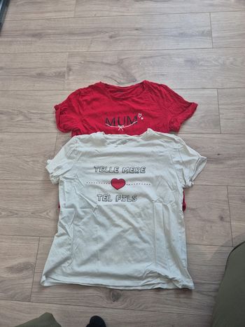 Lot de 2 maillots manche courtes