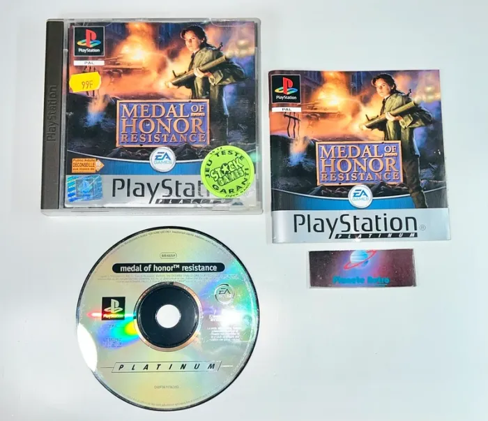 Medal Of Honor: Resistance - PS1 Complet Version Française Platinum PAL Sony