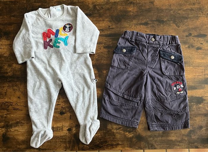 Lot pyjama et pantalon Disney Mickey taille 6 mois