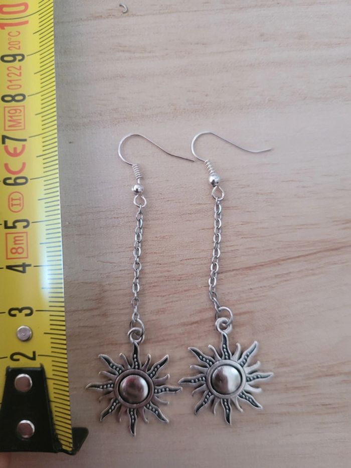 Boucles d'oreilles en acier inoxydable - photo numéro 2