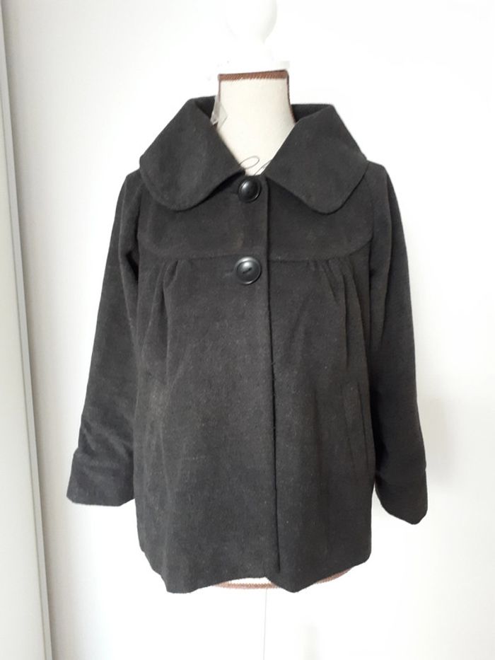 Etat neuf veste paletot gris foncé taille S (36-38) - photo numéro 9