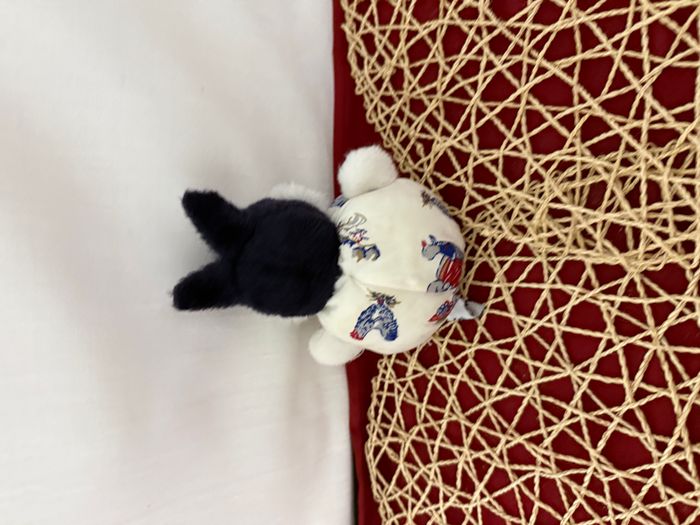 Peluche boule lapin tartine et chocolat - photo numéro 4