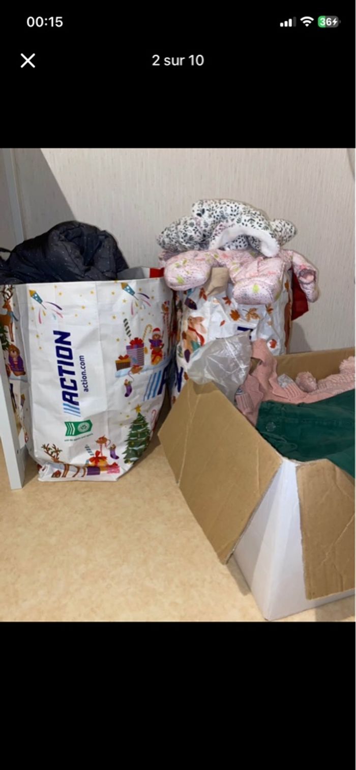 Gros lot de vetements bébé fille,mixte - photo numéro 2