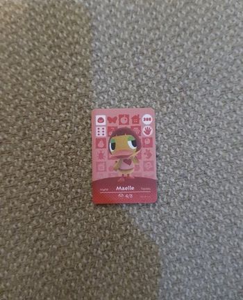 Mini Carte Amiibo NFC Animal Crossing Nintendo Maelle