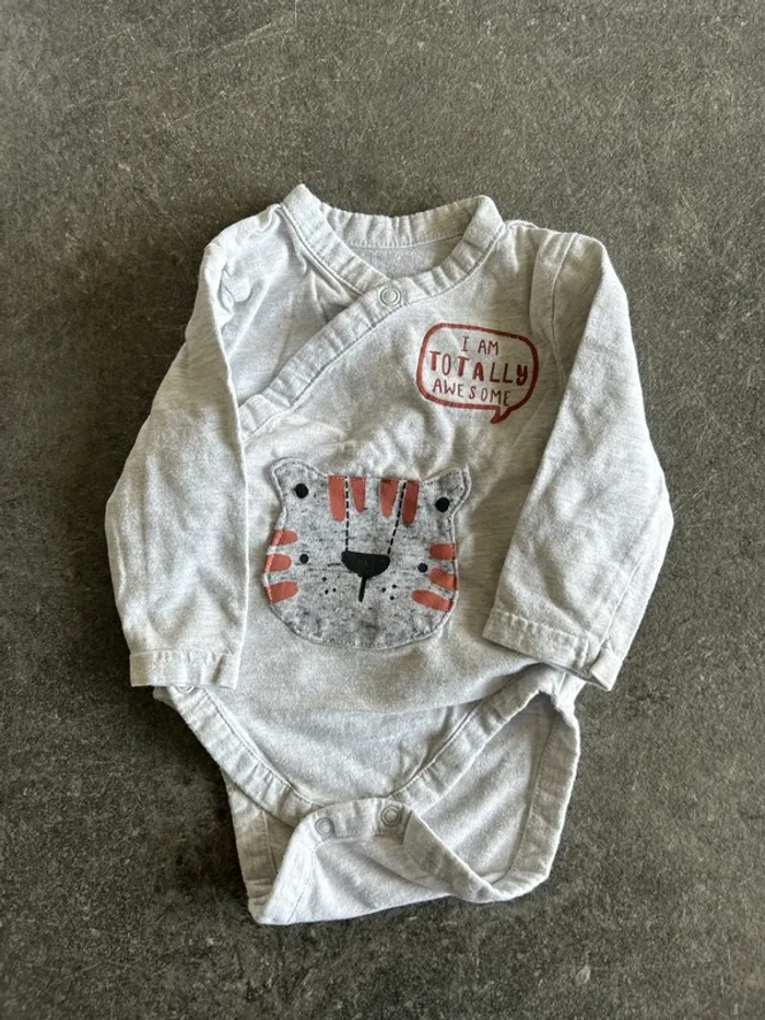 Body manches longues 3-6 mois