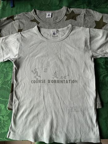 Lot de 2 t-shirts 7 ans Petit Bateau