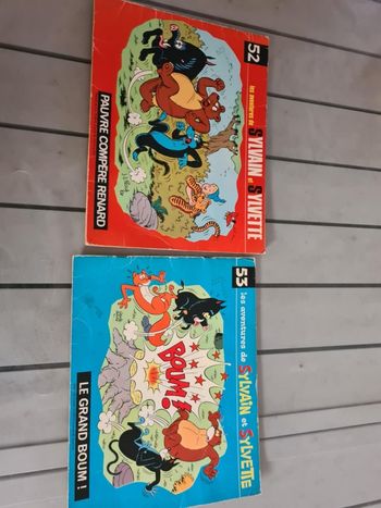 Lot de 2 bd Sylvain et Sylvette 52 53