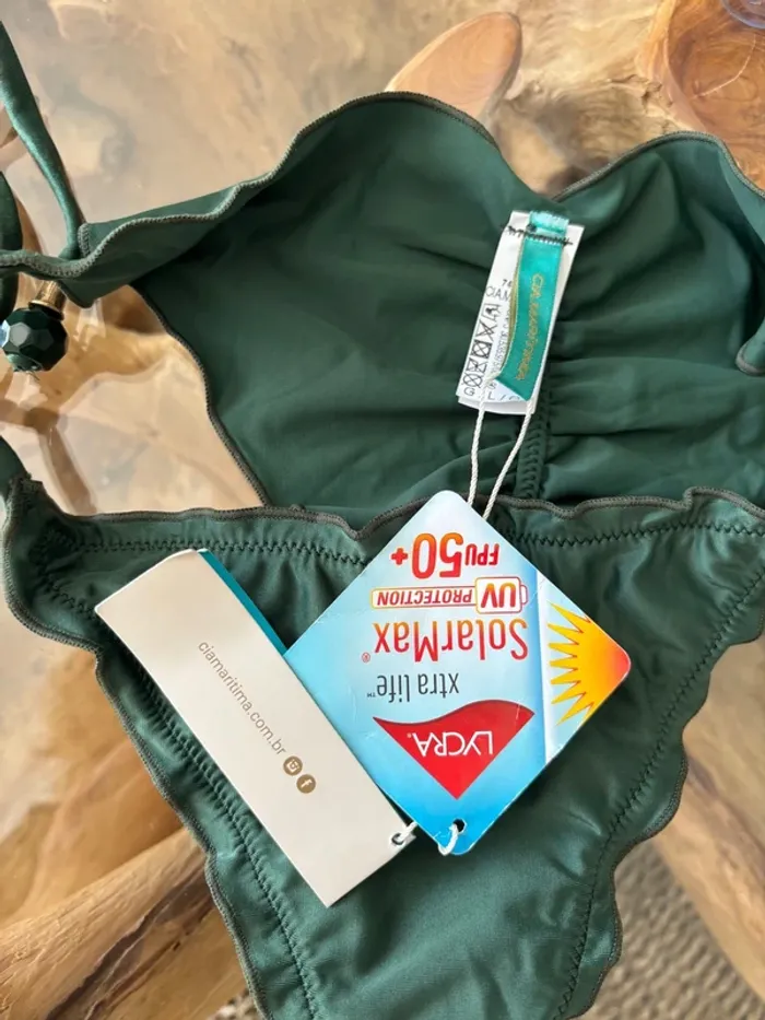 Bas de maillot de bain femme vert bijou Cia maritima - photo numéro 7