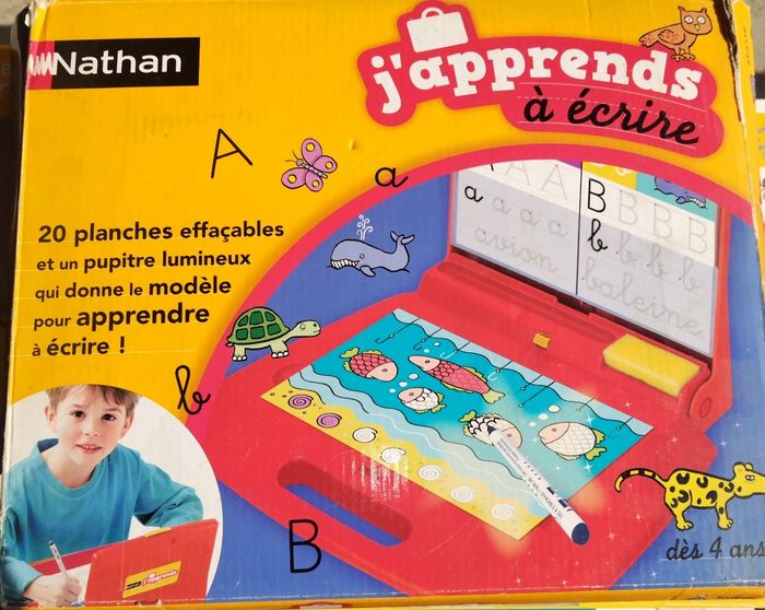 J 'apprend à écrire, Nathan des 4 ans.