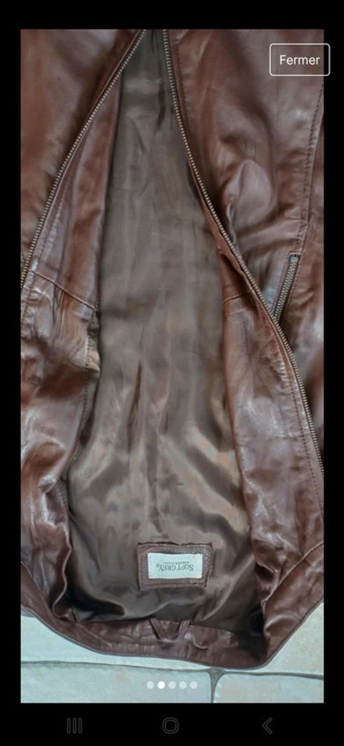 Veste mouton cuir 🤍 - photo numéro 2