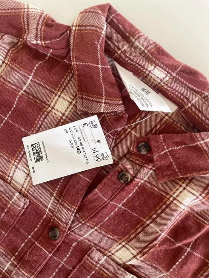 Chemise/ robe fille 9/10 ans H&M neuf - photo numéro 2