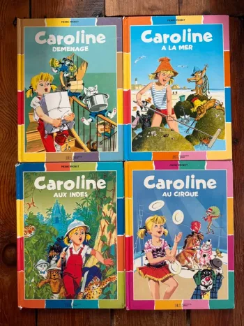 État satisfaisant - Bords colorés - Lot de 4 livres bd albums Caroline Pierre Probst