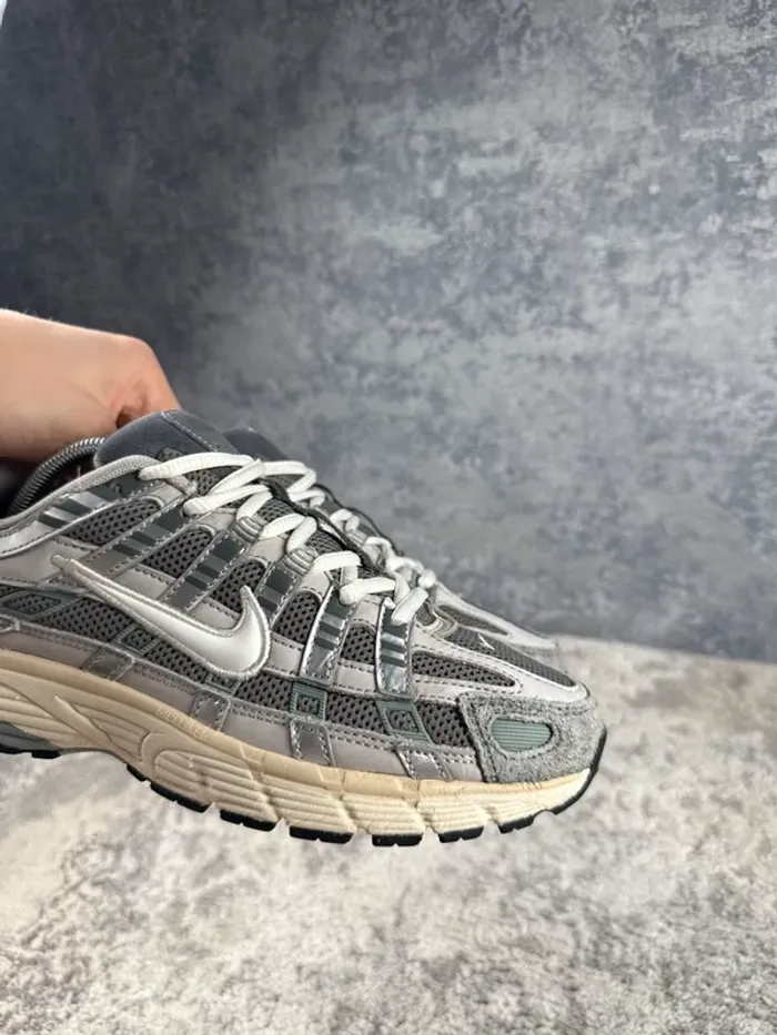 Nike P-6000 Running Flat Pewter - Grey & Green & Beige - photo numéro 15