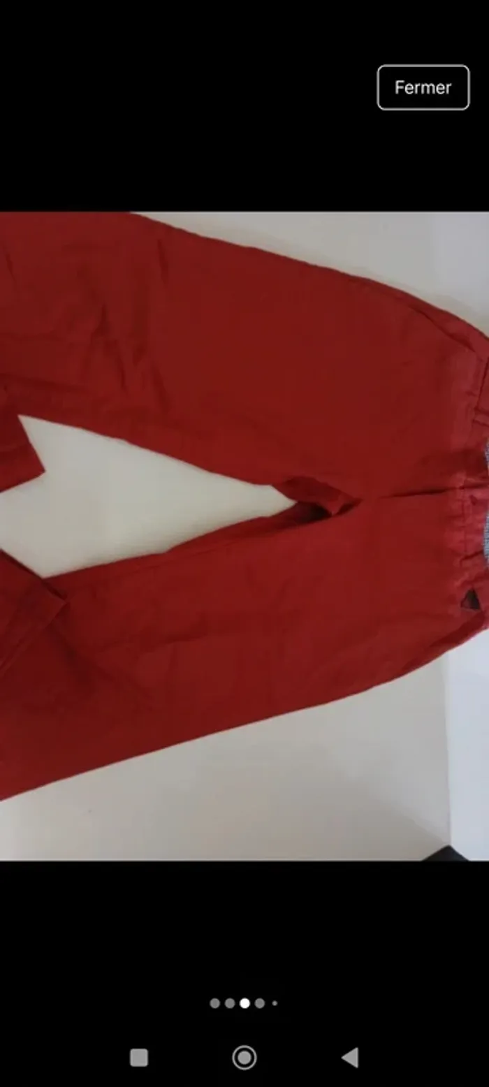 Pantalon chino homme eleven Paris taille 42 coupe droite - photo numéro 3