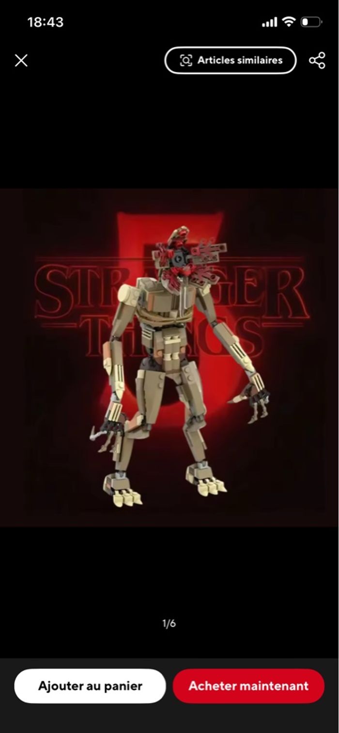 Demogorgon Stranger Things type lego XXL