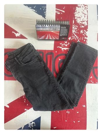 Jeans H&M taille 40 noir chiné regular fit coupe droite
