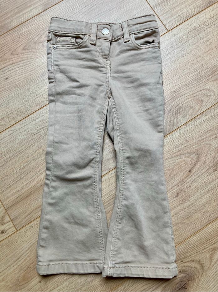 Pantalon pattes d’éléphant beige