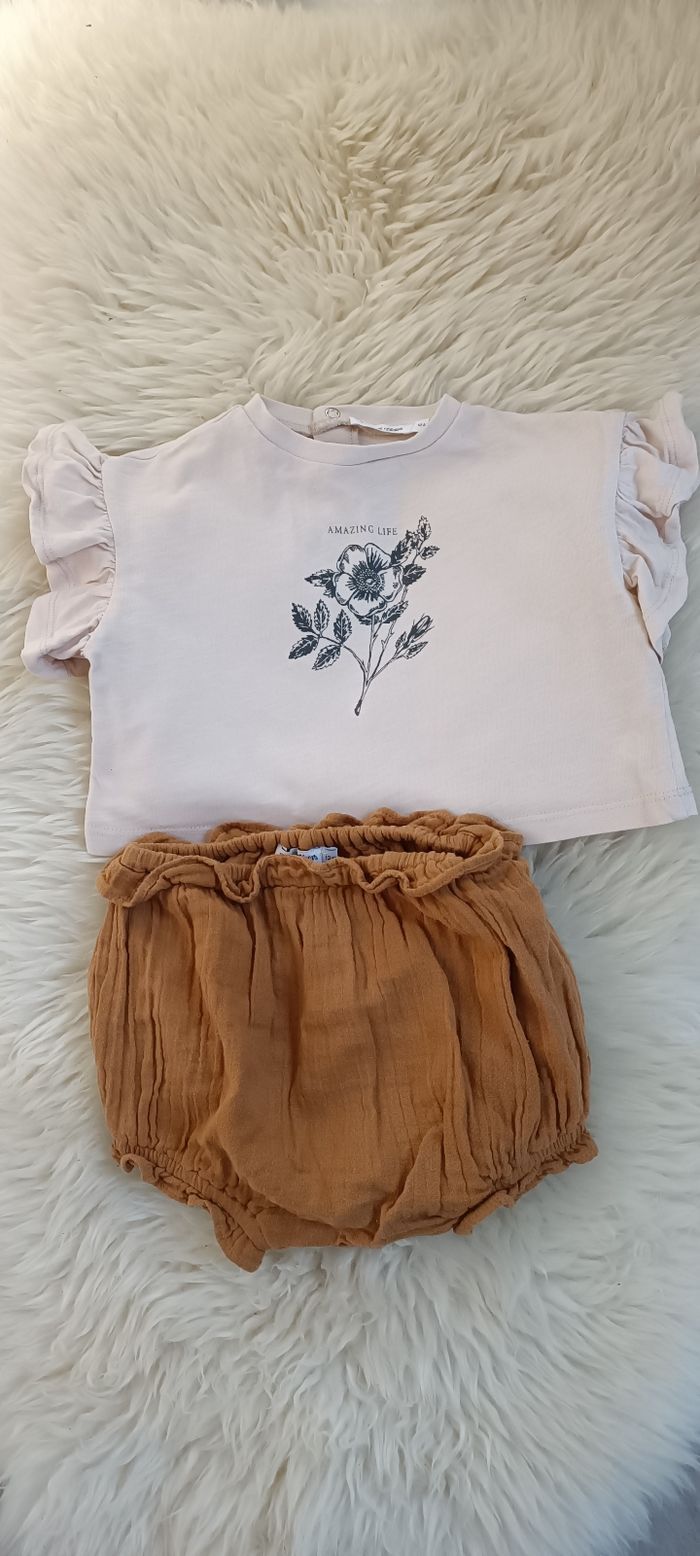 Ensemble fille 12 mois Eden et Victor été eden
