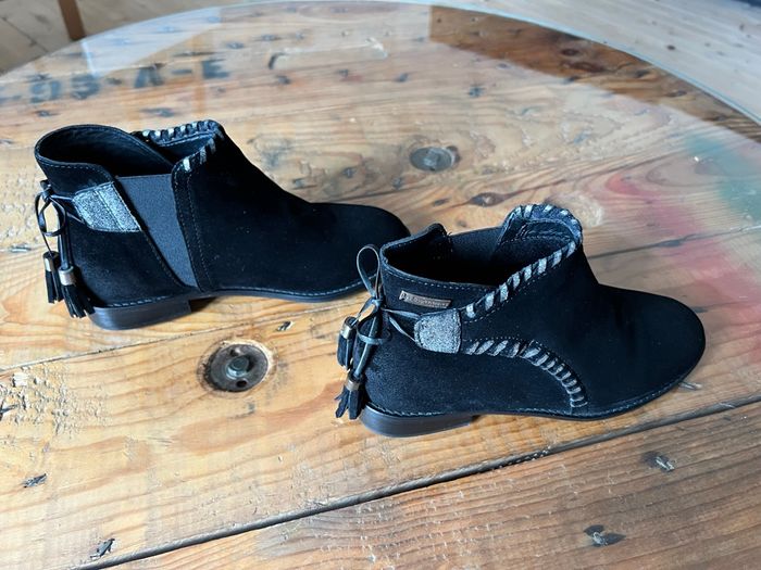 Bottines cuir daim Les Tropeziennes  P-37 - photo numéro 6