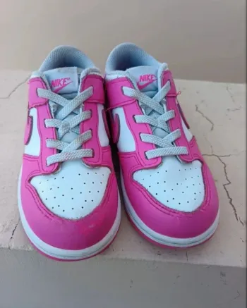 Baskets Nike dunk low rose