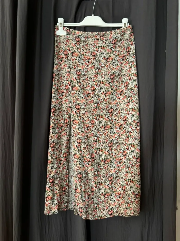 Jupe longue à fleurs effet liberty