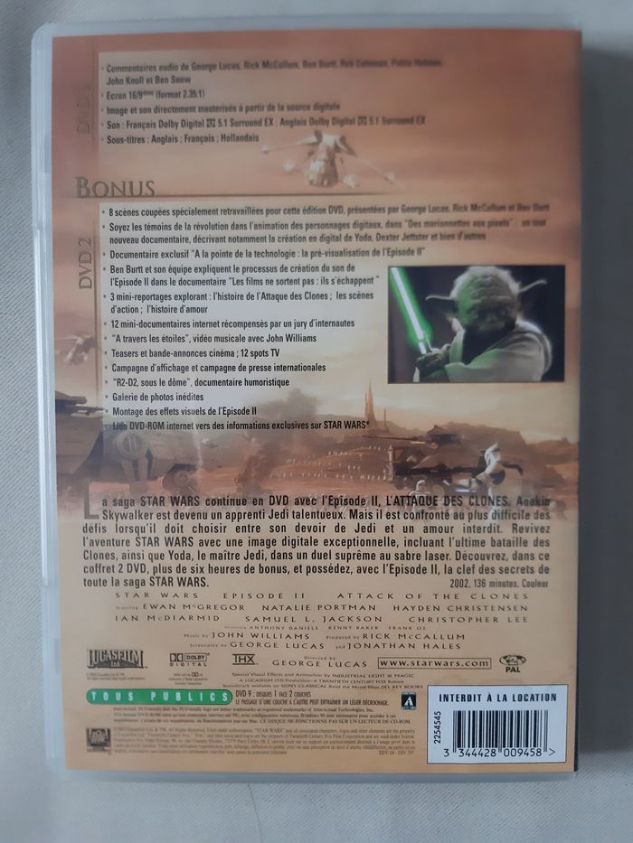 DVD - Star Wars II - L'attaque des clones - photo numéro 2