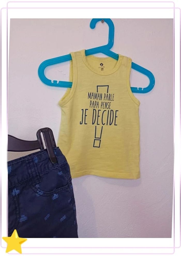 Tenue été short et débardeur Z 18 mois - photo numéro 5