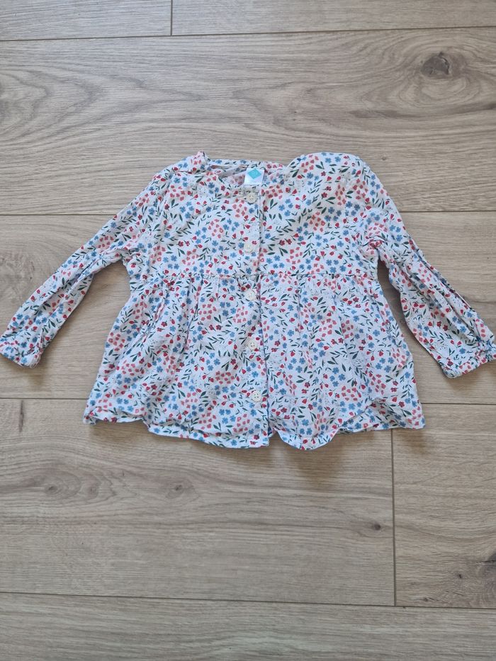Lot de 3 chemises bébé fille Tex 12 mois - photo numéro 5