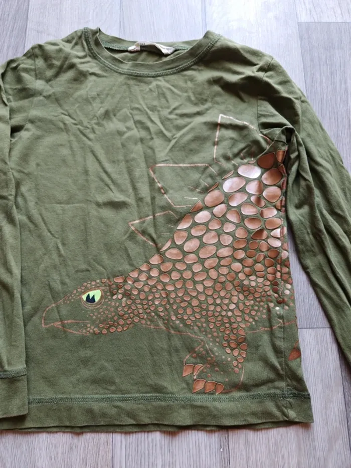 T-shirt manches longues 7/8 ans H&M - photo numéro 2