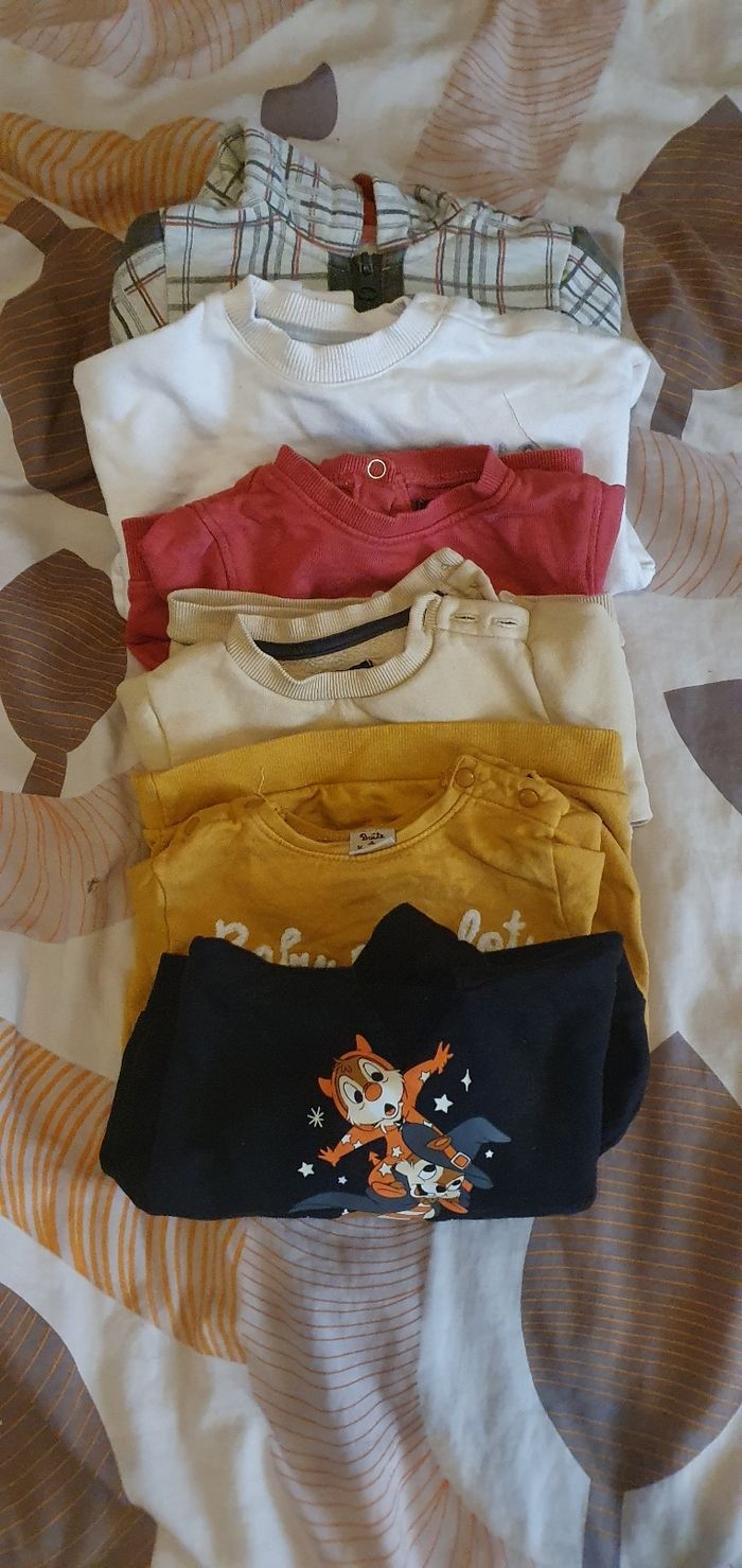 Lot pull garçons 12mois