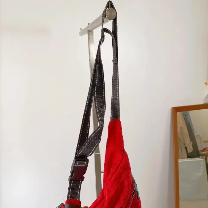 Sac bandoulière rouge Kipling compact avec badge logo S028 - photo numéro 4