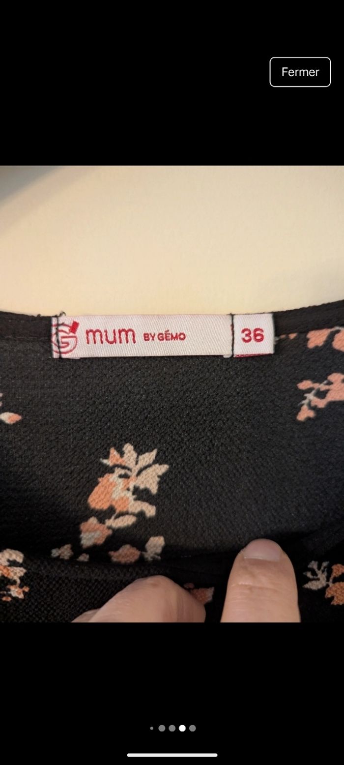 Robe de grossesse fleurie GEMO - photo numéro 7